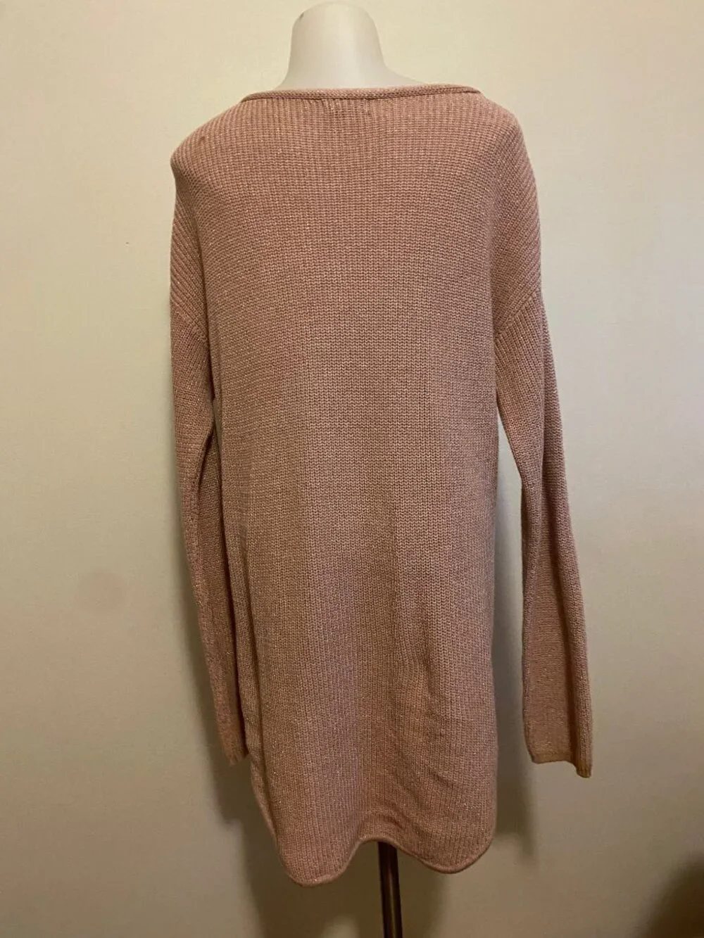 A.N.A Blush Pink Lightweight V-Neck Knit Sweater